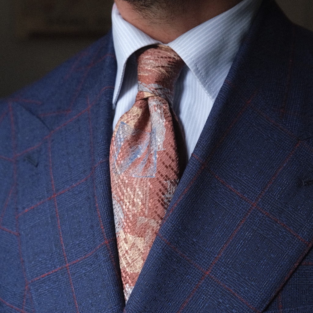 Cravate En Soie Vintage Attore – Accessoire Homme Classique Et Coloré